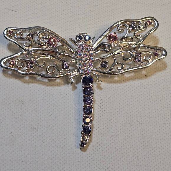 Treska Jewelry - Treska Jeweled Dragonfly Broach Brooch